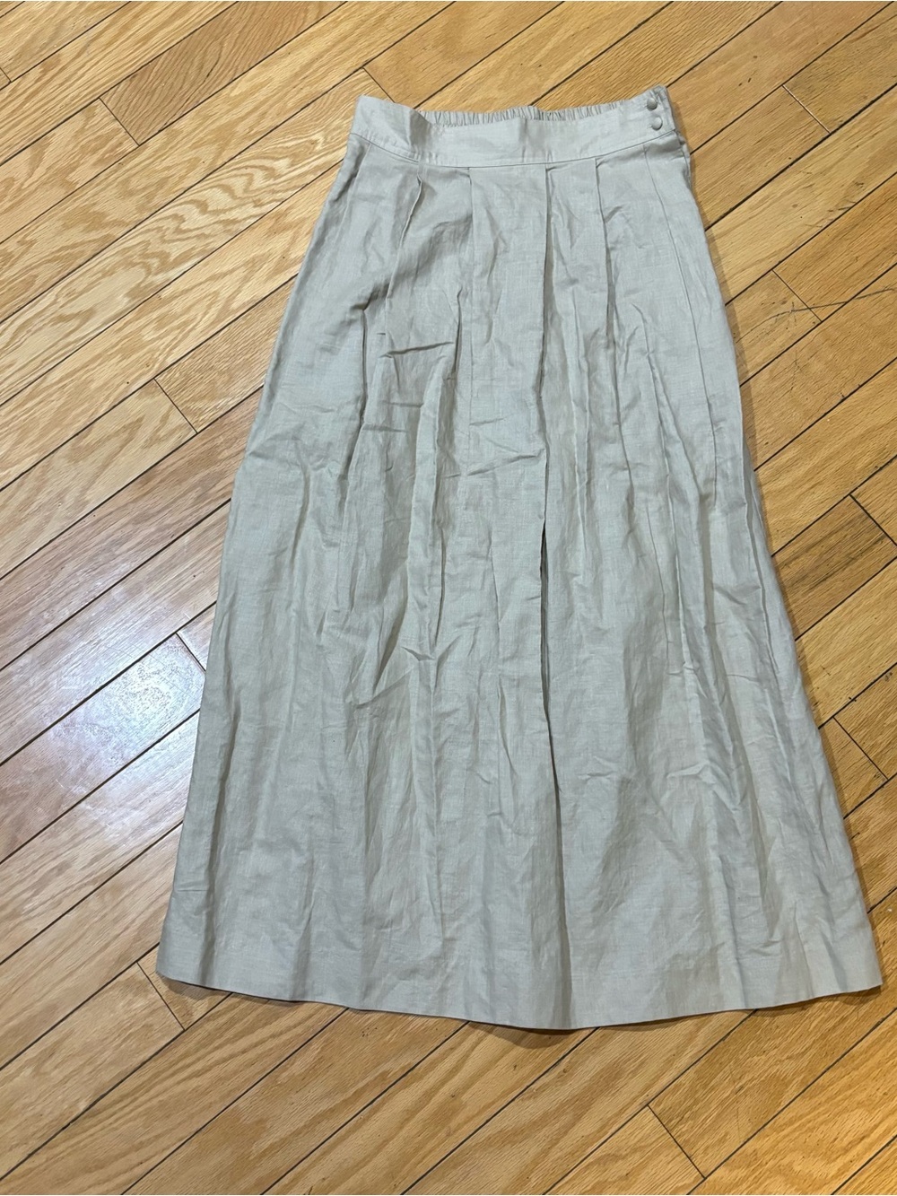 Vintage Nancy Crystal Classic Cream Maxi Skirt - Effortless Everyday Style - Picture 3 of 4